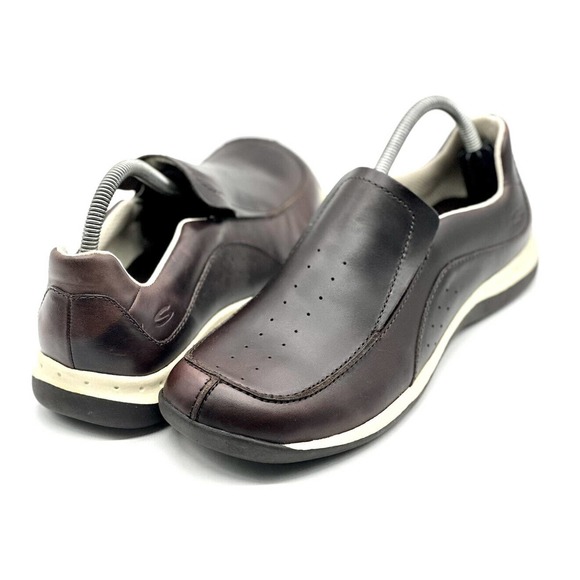 Skechers‎ Shoes Women’s Size 10 Brown Leather Slip On Loafers - Picture 2 of 7
